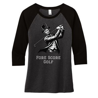 Fore Score Golf Women's Tri-Blend 3/4-Sleeve Raglan Shirt