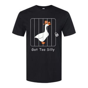 Funny Silly Goose Lover Mugshot Meme Got Too Silly Softstyle CVC T-Shirt