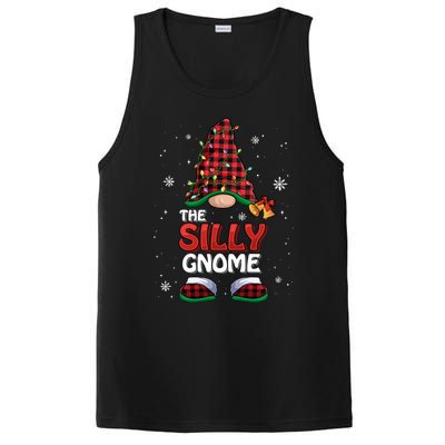 Funny Silly Gnome Buffalo Plaid Matching Family Christmas Gift PosiCharge Competitor Tank