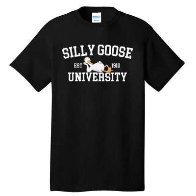 Funny Silly Goose Duck University Meme School Tall T-Shirt