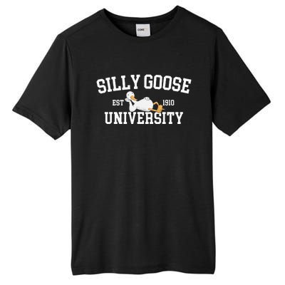 Funny Silly Goose Duck University Meme School Tall Fusion ChromaSoft Performance T-Shirt