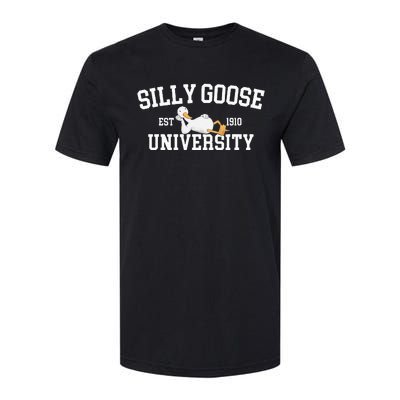 Funny Silly Goose Duck University Meme School Softstyle CVC T-Shirt