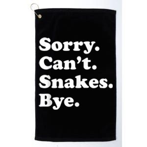 Funny Snake Gift For Men Women Boy Or Girl Platinum Collection Golf Towel