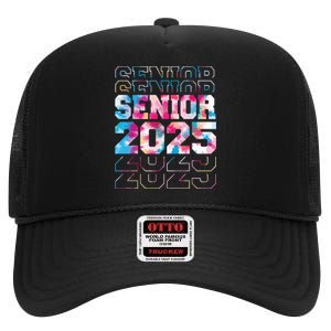 Funny Senior Graduation Gifts Class Of 2025 Senior Women High Crown Mesh Back Trucker Hat