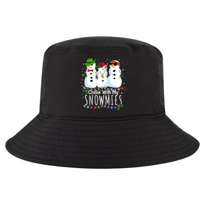 Funny Snowman Gift Christmas Chillin With My Snowmies Cool Comfort Performance Bucket Hat