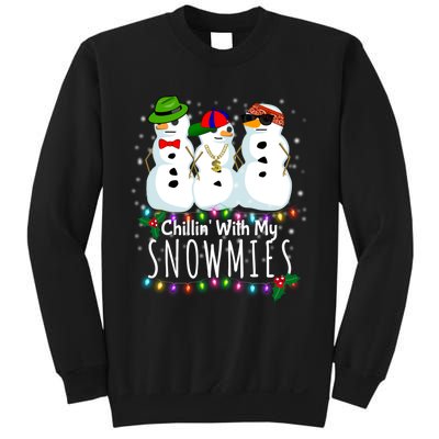 Funny Snowman Gift Christmas Chillin With My Snowmies Sweatshirt