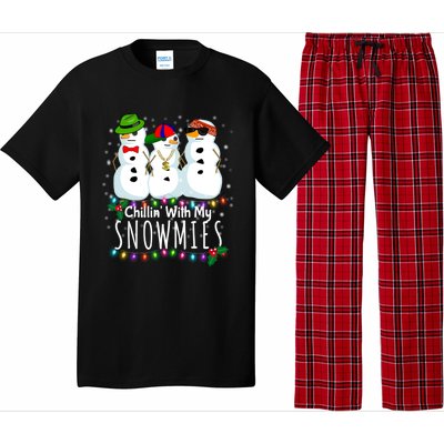 Funny Snowman Gift Christmas Chillin With My Snowmies Pajama Set