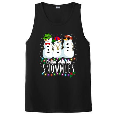 Funny Snowman Gift Christmas Chillin With My Snowmies PosiCharge Competitor Tank