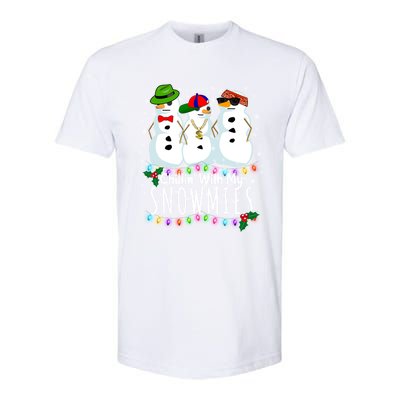 Funny Snowman Gift Christmas Chillin With My Snowmies Softstyle CVC T-Shirt