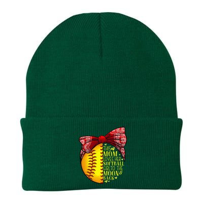 Funny Softball Gift Mom  Pitcher Catcher Lovers Knit Cap Winter Beanie