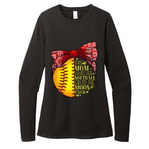 Funny Softball Gift Mom  Pitcher Catcher Lovers Womens CVC Long Sleeve Shirt