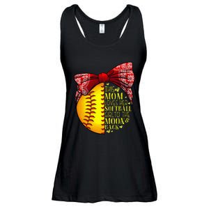 Funny Softball Gift Mom  Pitcher Catcher Lovers Ladies Essential Flowy Tank