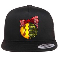 Funny Softball Gift Mom  Pitcher Catcher Lovers Flat Bill Trucker Hat