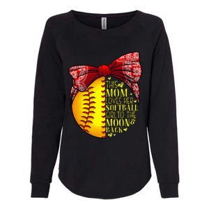 Funny Softball Gift Mom  Pitcher Catcher Lovers Womens California Wash Sweatshirt