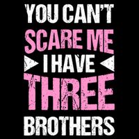 Funny Sister Gifts You CanT Scare Me I Have Three Brothers Wool Snapback Cap
