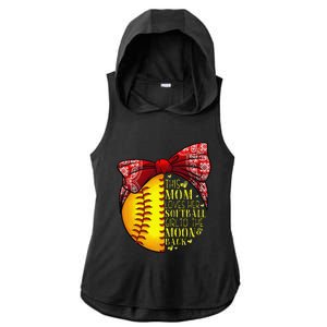 Funny Softball Gift Mom Women Pitcher Catcher Lovers Ladies PosiCharge Tri-Blend Wicking Draft Hoodie Tank