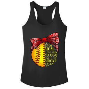 Funny Softball Gift Mom Women Pitcher Catcher Lovers Ladies PosiCharge Competitor Racerback Tank