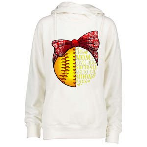 Funny Softball Gift Mom Women Pitcher Catcher Lovers Womens Funnel Neck Pullover Hood