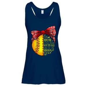 Funny Softball Gift Mom Women Pitcher Catcher Lovers Ladies Essential Flowy Tank