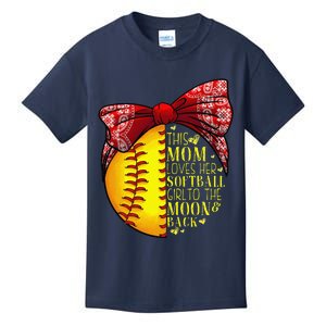 Funny Softball Gift Mom Women Pitcher Catcher Lovers Kids T-Shirt