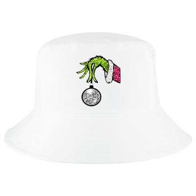 Faux Sequin Grinchmas Hand Merry Christmas Cool Comfort Performance Bucket Hat