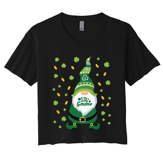 Funny Silly Gnome Family Matching St Patrick Gift Pajama Gift Crop Top