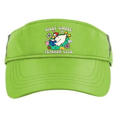 Funny Silly Goose Teacher Club Animal Lover Groovy Teacher Adult Drive Performance Visor