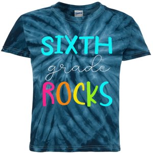 Funny Sixth Grade Rocks Team 6th Grade Teacher Kids Tie-Dye T-Shirt