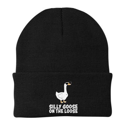 Funny Silly Goose On The Loose Beanie