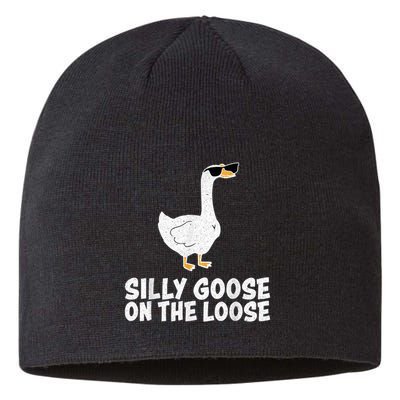 Funny Silly Goose On The Loose Sustainable Beanie