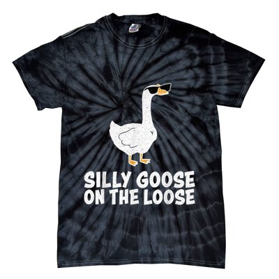 Funny Silly Goose On The Loose Tie-Dye T-Shirt
