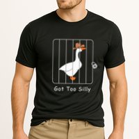 Funny Silly Goose Lover Mugshot Meme Got Too Silly Cooling Performance Crew T-Shirt