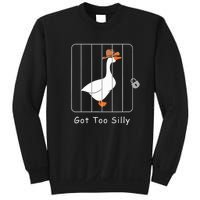 Funny Silly Goose Lover Mugshot Meme Got Too Silly Sweatshirt