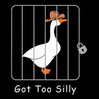 Funny Silly Goose Lover Mugshot Meme Got Too Silly Drawstring Bag