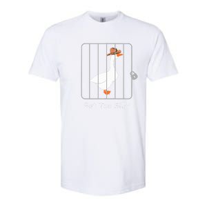 Funny Silly Goose Lover Mugshot Meme Got Too Silly Softstyle CVC T-Shirt