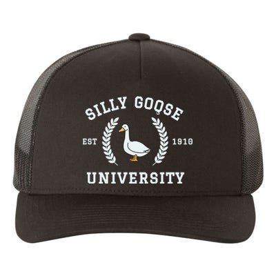 Funny Silly Goose University Funny Gift For Guys Yupoong Adult 5-Panel Trucker Hat