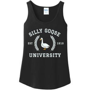 Funny Silly Goose University Funny Gift For Guys Ladies Essential Tank