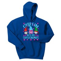 Funny Superhero Gnomes Chillin With My Gnomies Gift Kids Hoodie