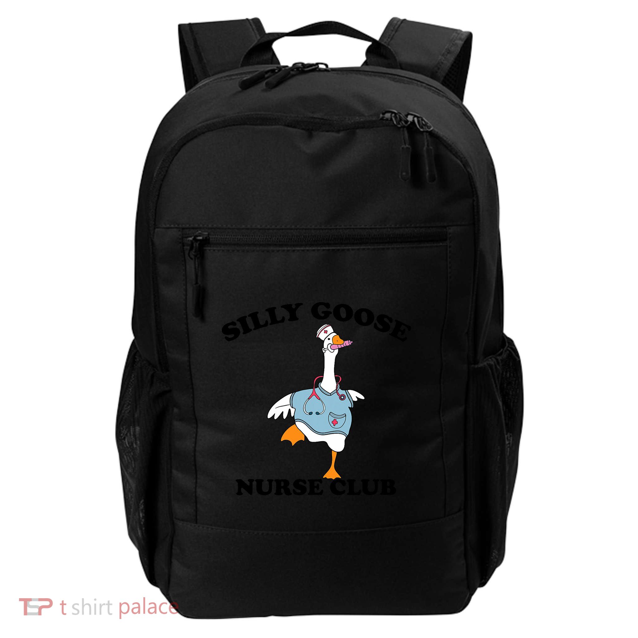 Funny Silly Goose Nurse Club School Nurse Student Graduation Daily Commute Backpack