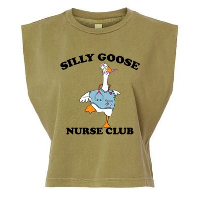 Funny Silly Goose Nurse Club School Nurse Student Graduation Garment-Dyed Women's Muscle Tee