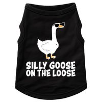 Funny Silly Goose On The Loose Doggie Tank
