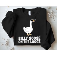 Funny Silly Goose On The Loose Sweatshirt