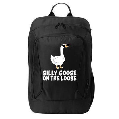Funny Silly Goose On The Loose City Backpack
