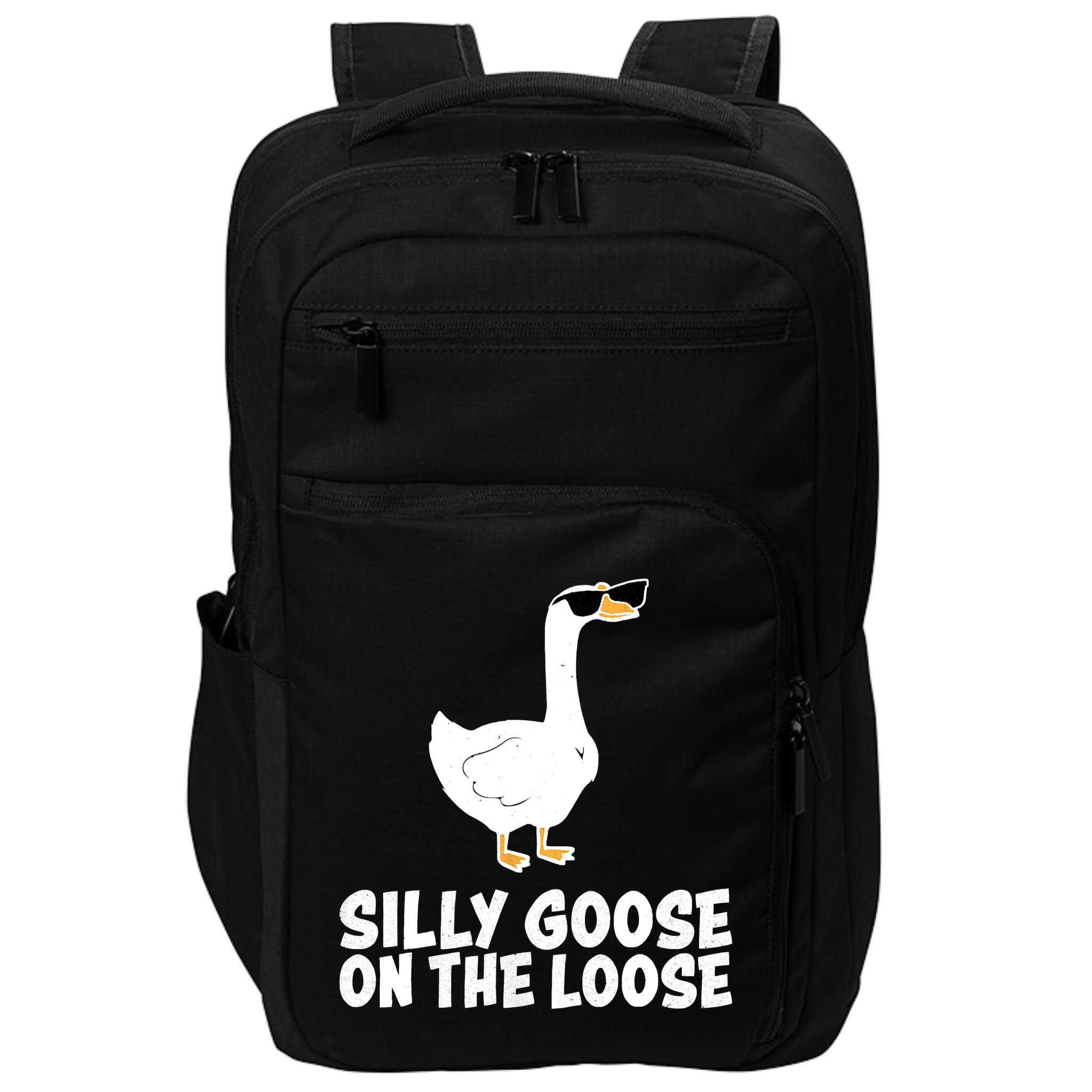 Funny Silly Goose On The Loose Impact Tech Backpack