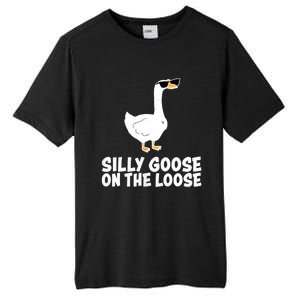 Funny Silly Goose On The Loose Tall Fusion ChromaSoft Performance T-Shirt