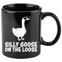 Funny Silly Goose On The Loose 11oz C Handle Ceramic Mug