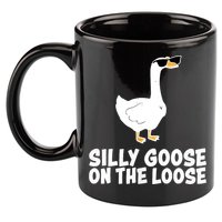 Funny Silly Goose On The Loose 11oz C Handle Ceramic Mug