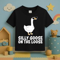 Funny Silly Goose On The Loose Toddler T-Shirt
