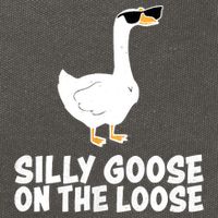 Funny Silly Goose On The Loose Cotton Canvas Backpack