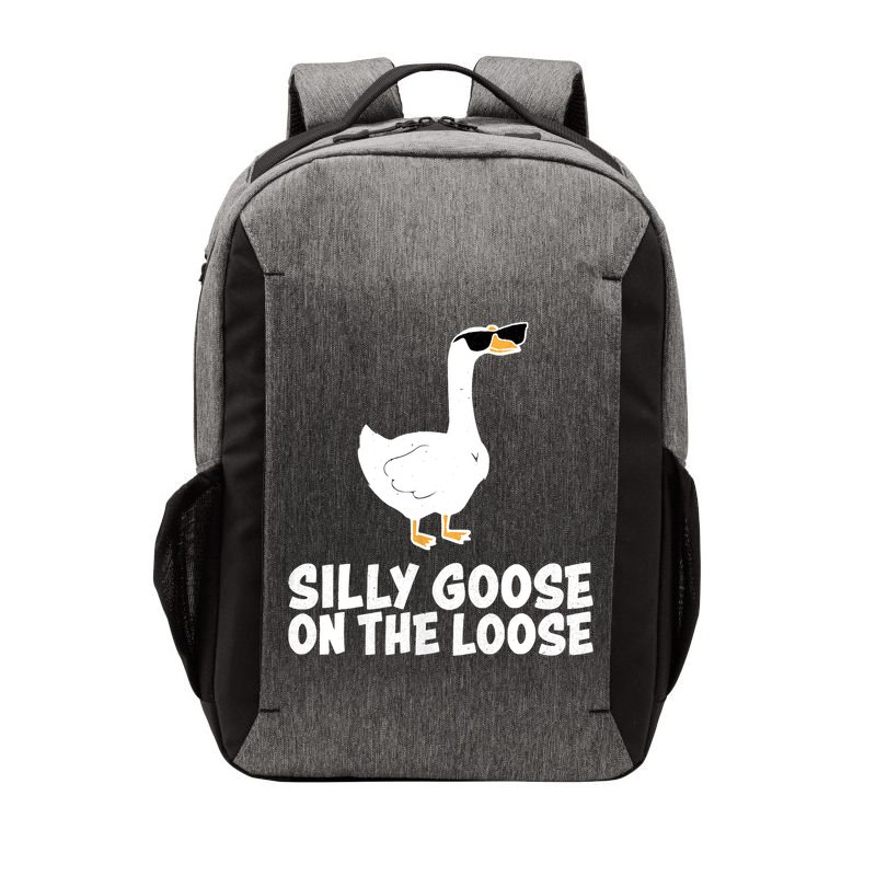 Funny Silly Goose On The Loose Vector Backpack